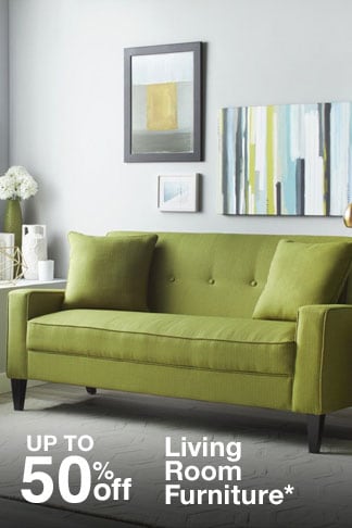Up to 50% off Living Room Furniture*