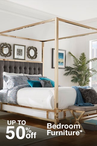Up to 50% off Bedroom furniture*