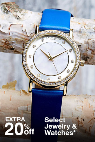 Extra 20% off Select Jewelry & Watches*