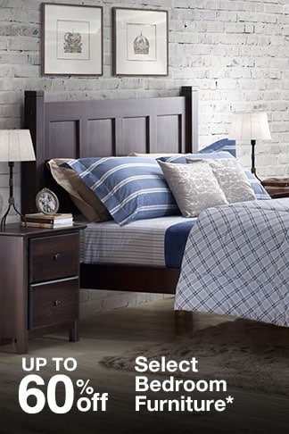 Up to 60% off Select Bedroom Furniture*