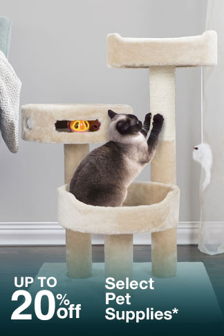 Up to 20% off Select Pet Supplies*