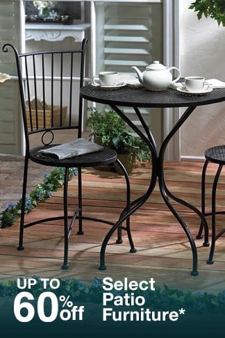 Up to 60% off Select Patio Furniture*