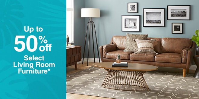 Up to 50% off Select Living Room Furniture*