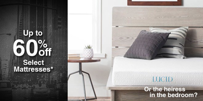 Up to 60% off Mattresses*