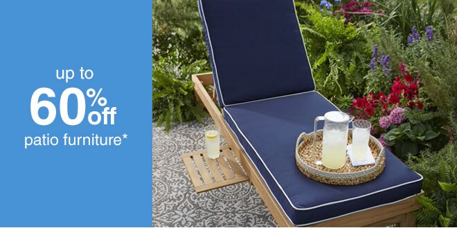 Up to 60% off Patio Furniture*