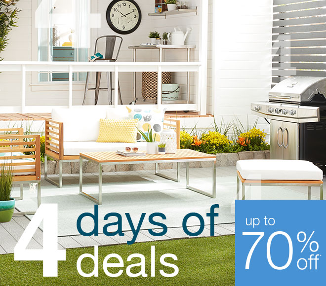 4 days of deals up to 70% off