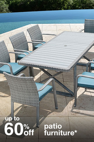 Up to 60% off Patio Furniture*