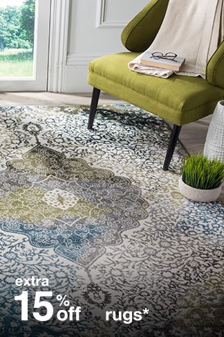 Extra 15% off Rugs*