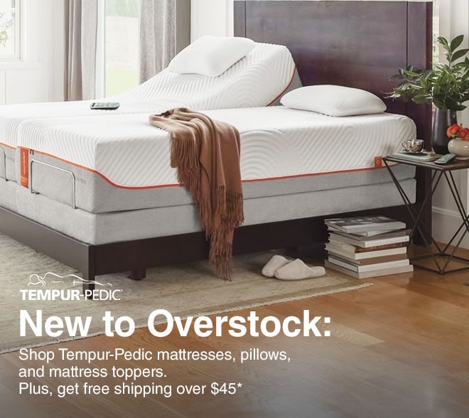 Tempur-Pedic - New to Overstock - Shop Tempur-Pedic mattresses, pillows, and mattress toppers. Plus, get free shipping over $45*