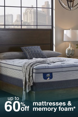 Up to 60% off Mattresses & Memory Foam*