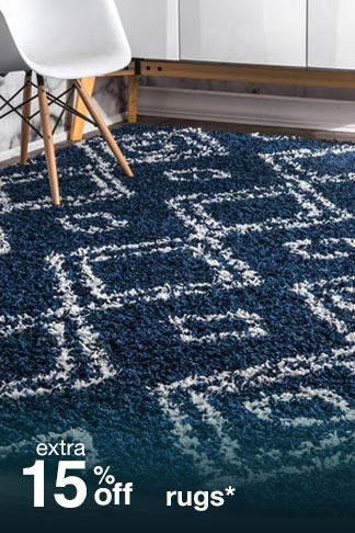 Extra 15% off Rugs*