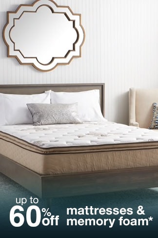 Up to 60% off Mattresses & Memory Foam*
