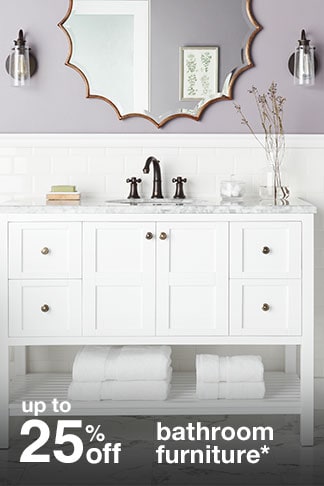 Up to 25% off Bathroom Furniture*