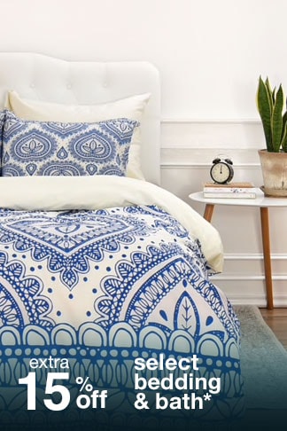 Extra 15% off Select Bedding & Bath*