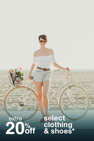 Extra 20% off Select Clothing & Shoes*