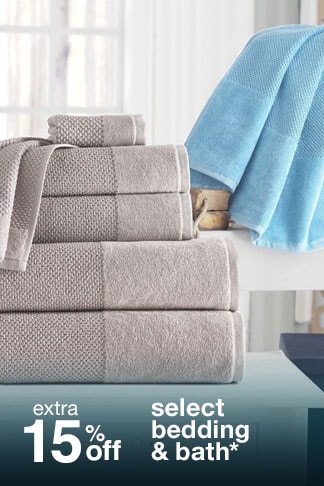 Extra 15% off Select Bedding & Bath*