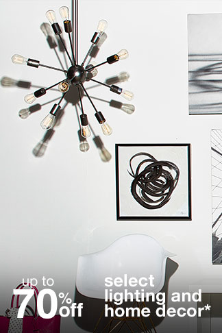 Up to 70% off Select Lighting & Decor*