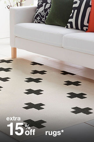 Extra 15% off Rugs*