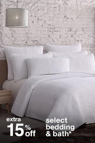 Extra 15% off Select Bedding & Bath*