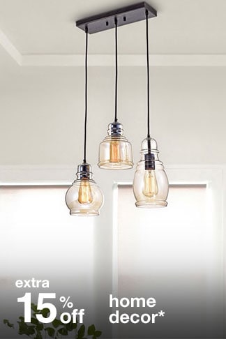 Extra 15% off Home Decor*