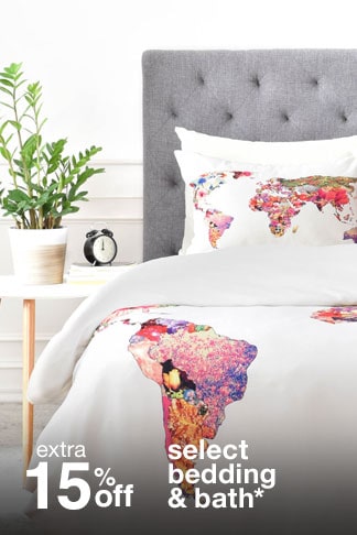 Extra 15% off Select Bedding & Bath*