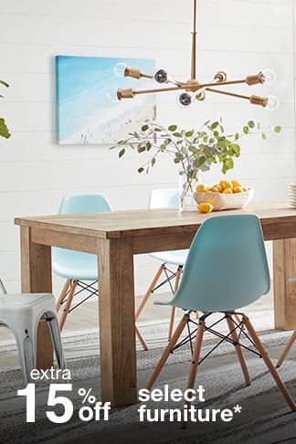 Extra 15% off Select Furniture*
