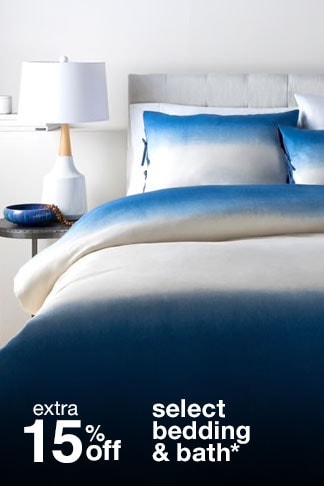 Extra 15% off Select Bedding & Bath*