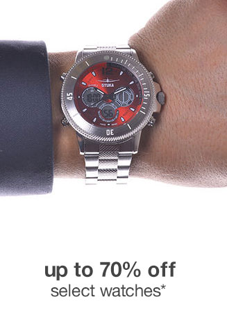 Up to 70% off Select Watches*