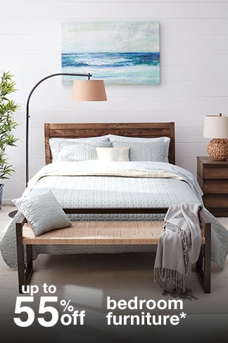 up to 55% off bedroom furniture*