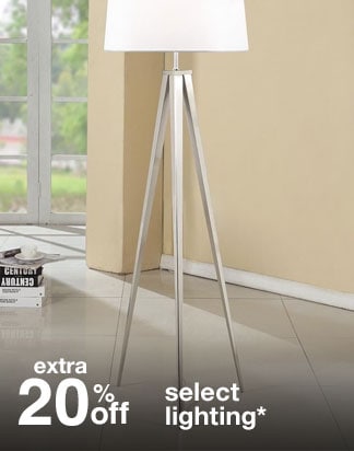 Extra 20% off Select Lighting*