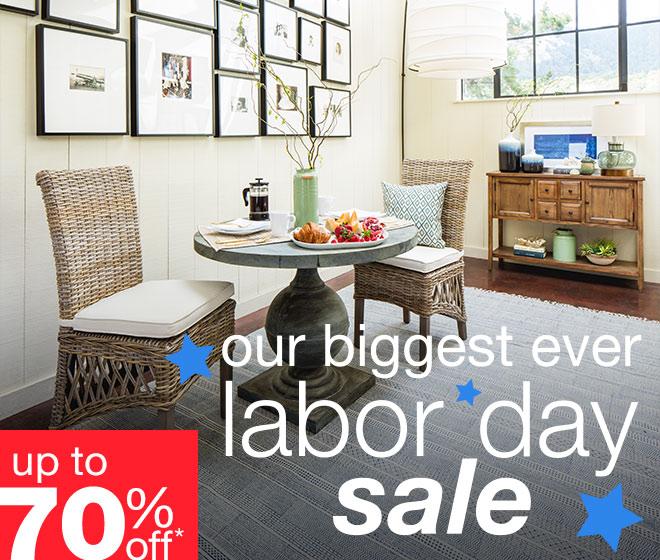 our biggest ever labor day sale up to 70% off*