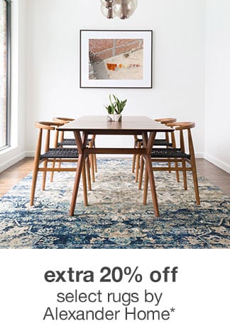 Extra 20% off Select Area Rugs by Alexander Home*