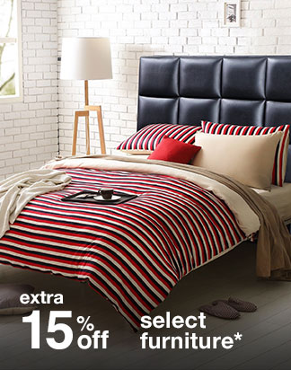 Extra 15% off Select Furniture*