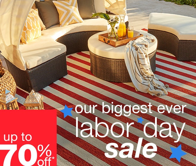 our biggest ever labor day sale up to 70% off*