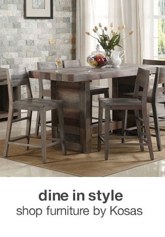 dine in style shop furniture by Kosas