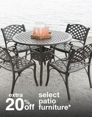 Extra 20% off Select Patio Furniture*