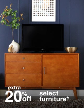 Extra 20% off Select Furniture*