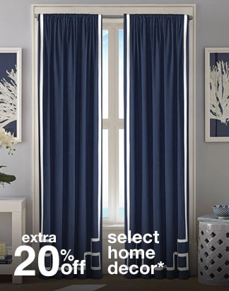 Extra 20% off Select Home Decor*