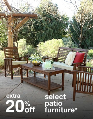 Extra 20% off Select Patio Furniture*