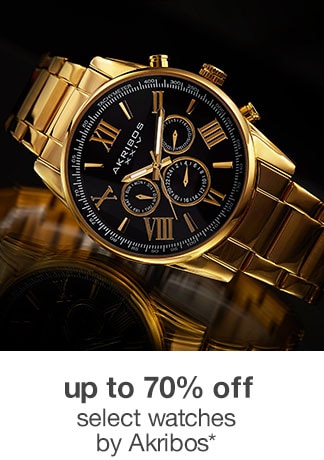 Up to 70% off Select Watches by Akribos*