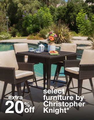Extra 15% off Select Furniture by Christopher Knight*