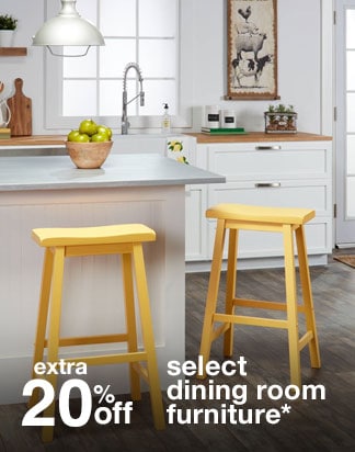 Extra 20% off Select Dining Room Furniture*