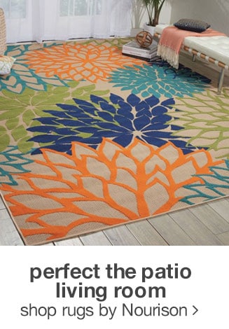 perfect the patio living room shop area rugs by Nourison