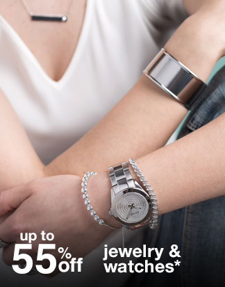 up to 55% off jewelry and watches