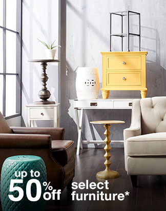 up to 50% off select furniture