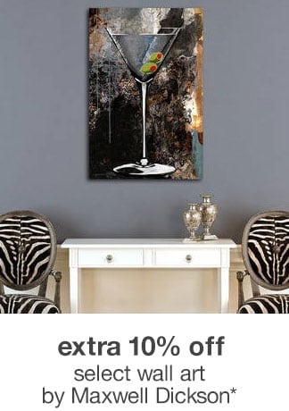 Extra 10% off Select Wall Art by Maxwell Dickson*