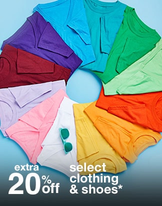 Extra 20% off Select Clothing and Shoes*
