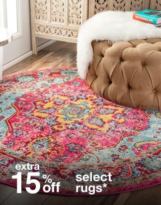 Exta 15% off Select Rugs*