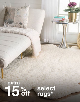 Exta 15% off Select Rugs*
