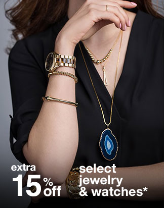 Extra 15% off Select Jewelry & Watches*